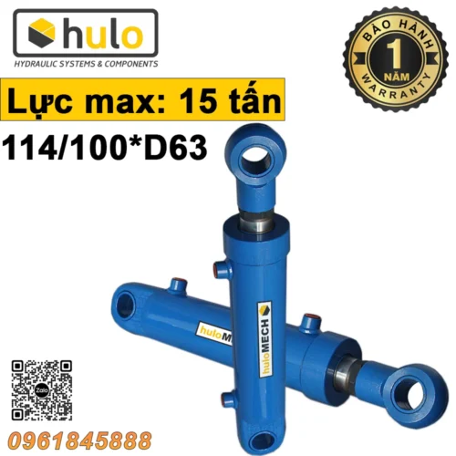Xi lanh thủy lực 15 tấn D100x63