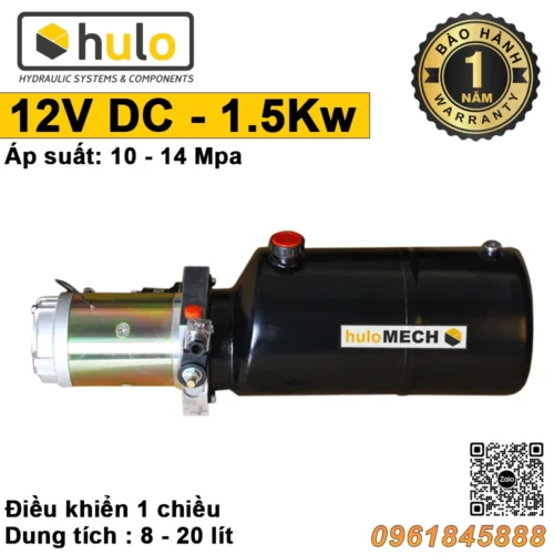 Bộ nguồn thủy lực 12 V van điện 1 chiều