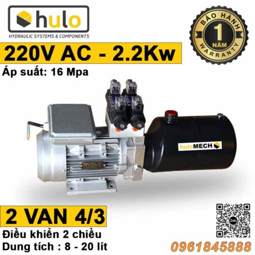 Bo nguon thuy luc 220V 2 chieu 2 van