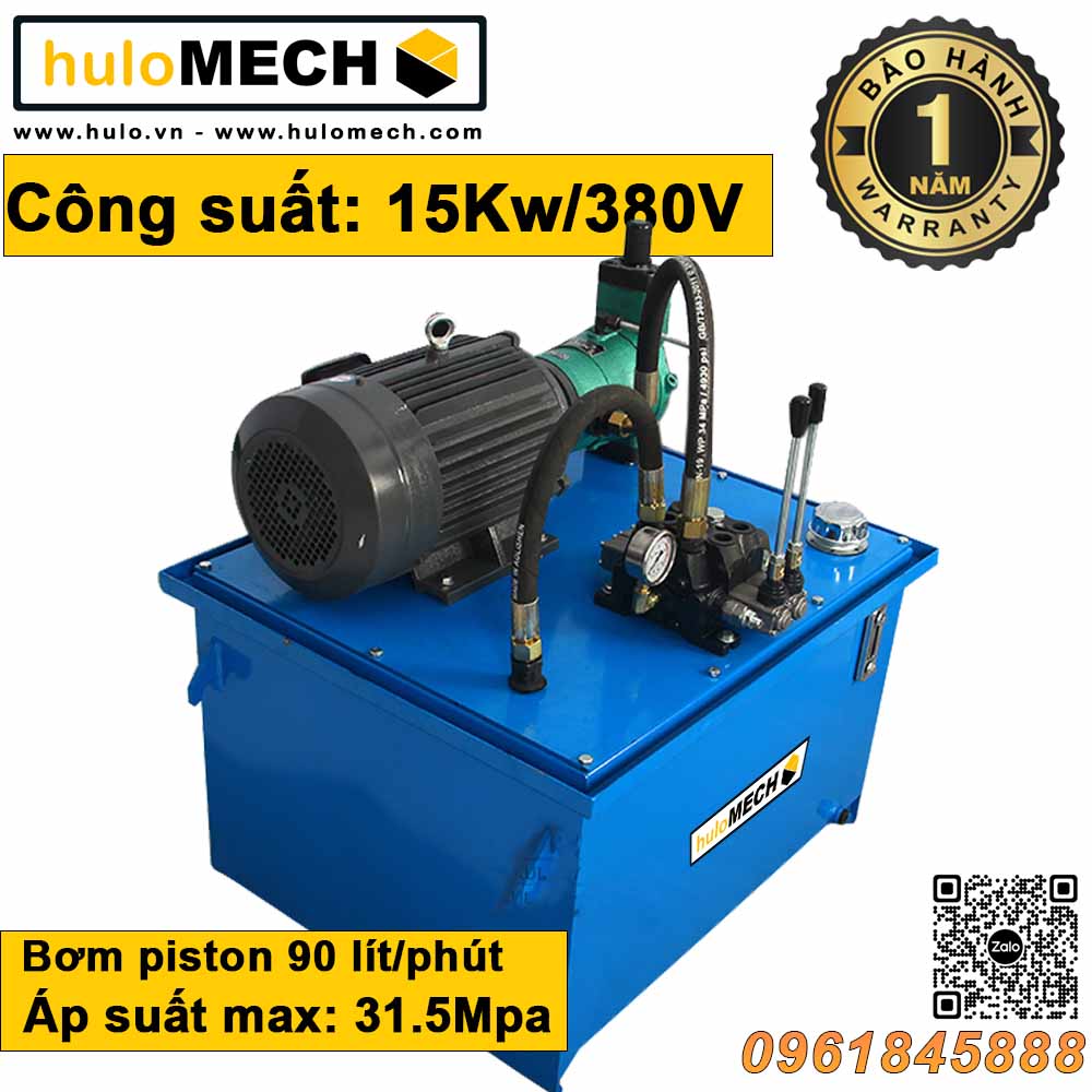Bộ Nguồn Thủy Lực 15KW-380V – van tay cao áp Bo Nguon Thuy Luc 15KW 380V – van tay cao ap