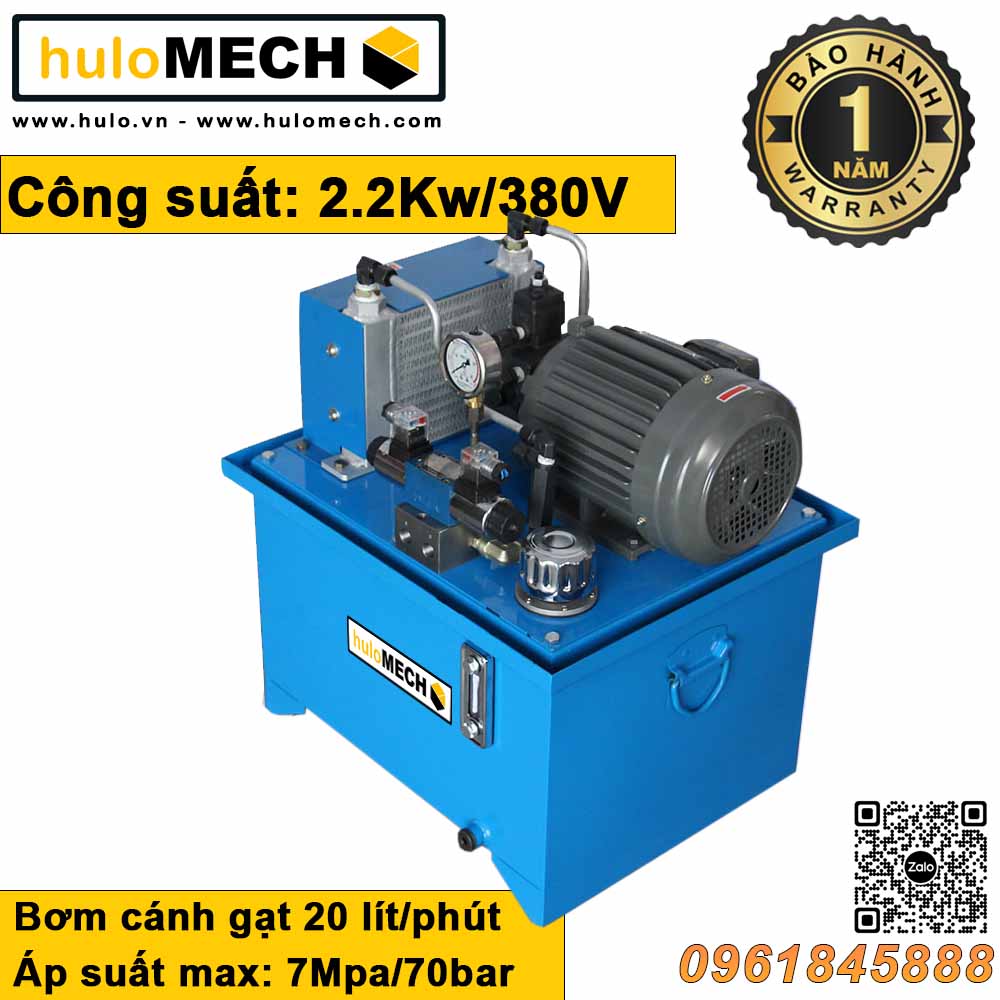 Bộ nguồn thủy lực bơm cánh gạt 2.2kw 7mpa Bộ nguồn thủy lực bơm cánh gạt 2.2kw 7mpa