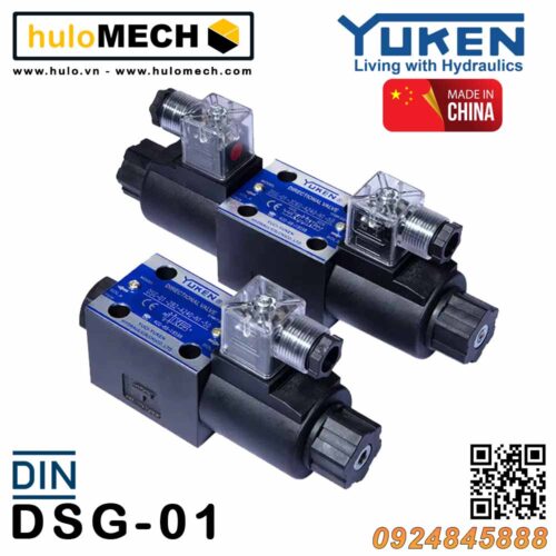 Linh kiện và thiết bị thủy lực HULOMECH 10 Van điều khiển điện từ Yuken DSG-01-3C2/3C3/3C4/3C9/3C10/3C12/3C6 Yuci-Yuken