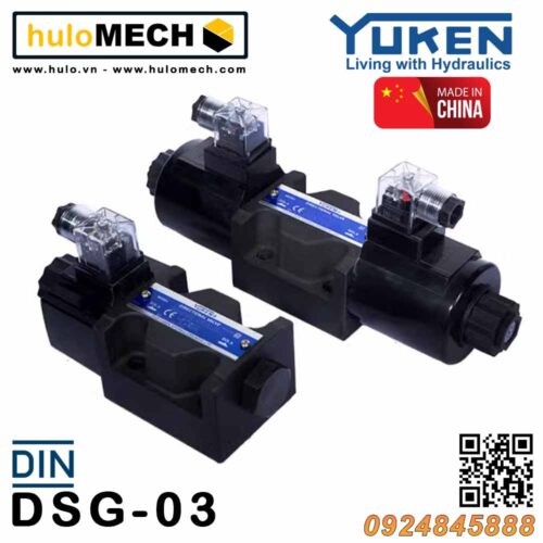 Linh kiện và thiết bị thủy lực HULOMECH 12 Van điều khiển điện từ Yuken DSG-03-3C2/3C3/3C4/3C9/3C10/3C12/3C6 Yuci-Yuken