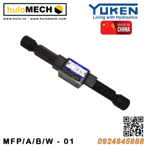 Linh kiện và thiết bị thủy lực HULOMECH 34 Van tiết lưu bù áp module Yuken MFP / MFA / MFB / MFW - 01