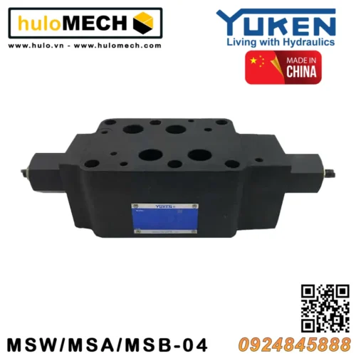 Linh kiện và thiết bị thủy lực HULOMECH 33 Van tiết lưu module Yuken MSA-06, MSB-06, MSW-06 Yuci-Yuken