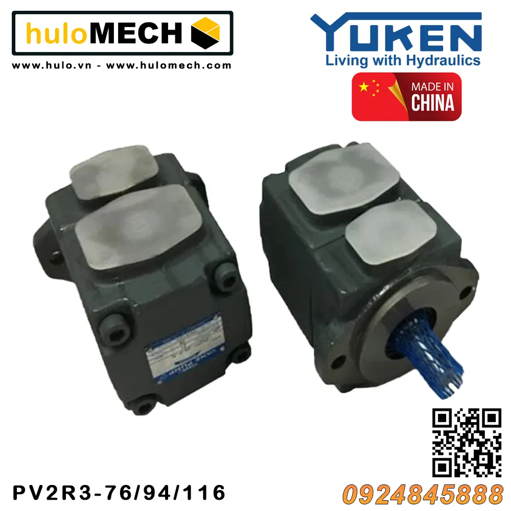 Bơm cánh gạt thủy lực PV2R3 - Bơm Yuken PV2R series Bơm cánh gạt thủy lực PV2R3 - Bơm Yuken PV2R series